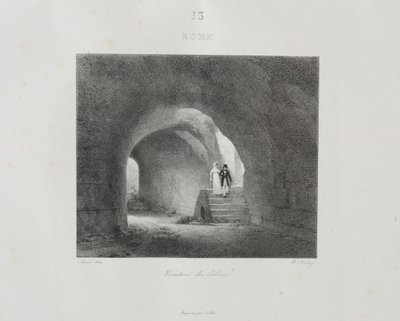 Reis naar Italië in 1822 door Jean Baptiste Isabey