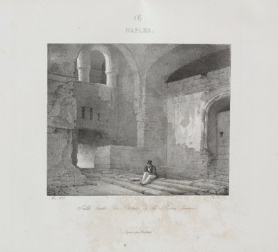 Reis naar Italië in 1822 door Jean Baptiste Isabey