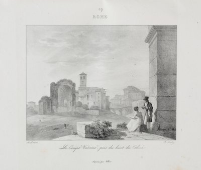 Reis naar Italië in 1822 door Jean Baptiste Isabey