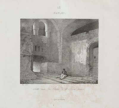 Reis naar Italië in 1822, 1833 door Jean Baptiste Isabey