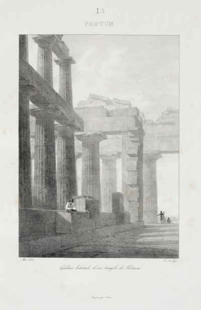 Reis naar Italië in 1822 door Jean Baptiste Isabey