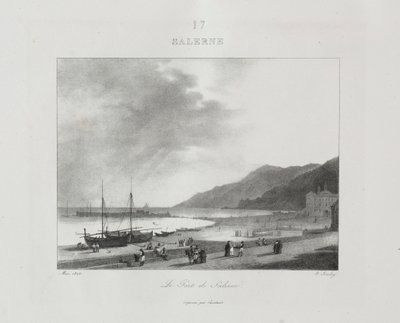Reis naar Italië in 1822, 1833 door Jean Baptiste Isabey