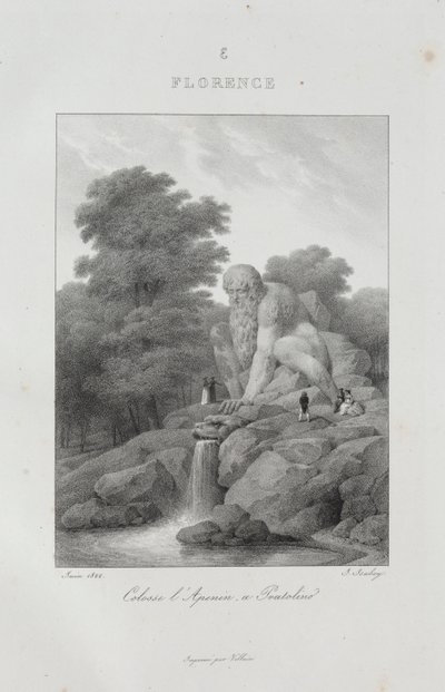 Reis naar Italië in 1822, 1833 door Jean Baptiste Isabey