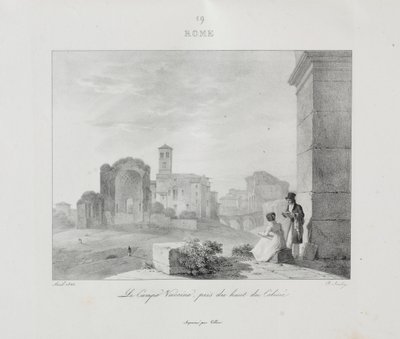 Reis naar Italië in 1822, 1833 door Jean Baptiste Isabey