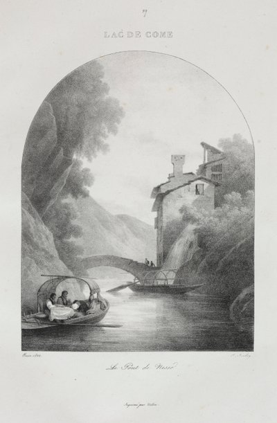 Reis naar Italië in 1822, 1833 door Jean Baptiste Isabey