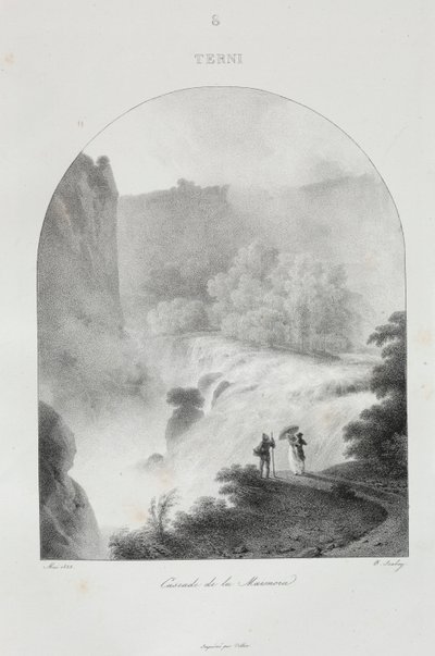 Reis naar Italië in 1822, 1833 door Jean Baptiste Isabey