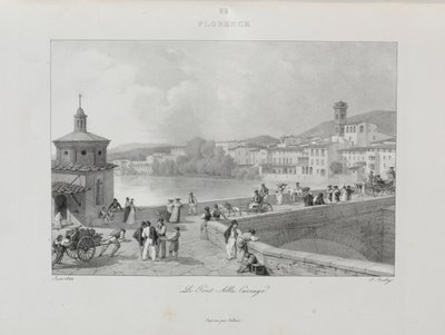 Reis naar Italië in 1822, 1833 door Jean Baptiste Isabey