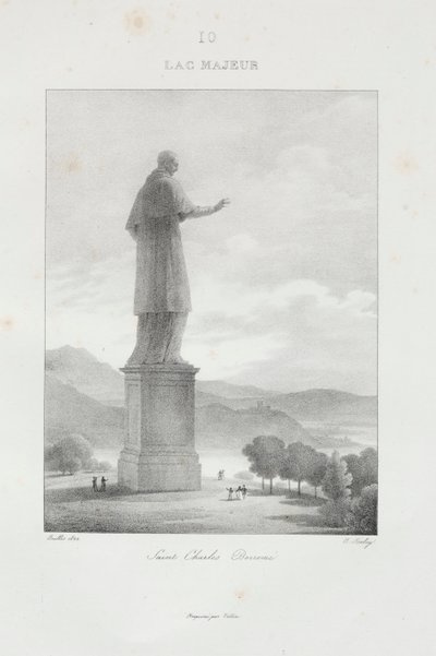 Reis naar Italië in 1822, 1833 door Jean Baptiste Isabey