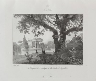 Reis naar Italië in 1822, 1833 door Jean Baptiste Isabey