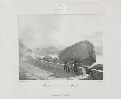 Reis naar Italië in 1822, 1833 door Jean Baptiste Isabey
