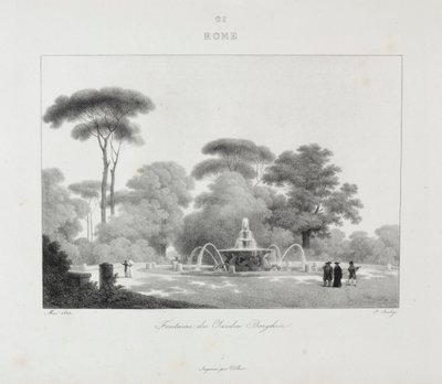 Reis naar Italië in 1822, 1833 door Jean Baptiste Isabey