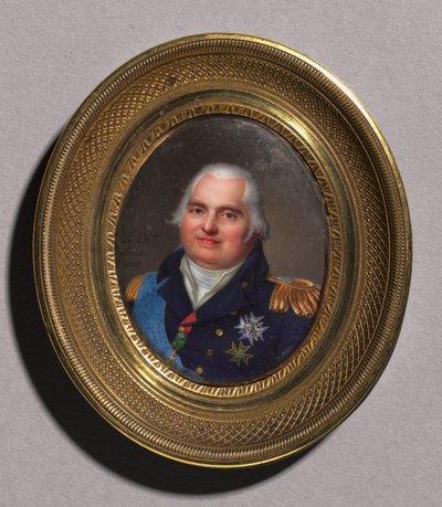Portret van Lodewijk XVIII, 1822 door Jean Baptiste Jacques Augustin