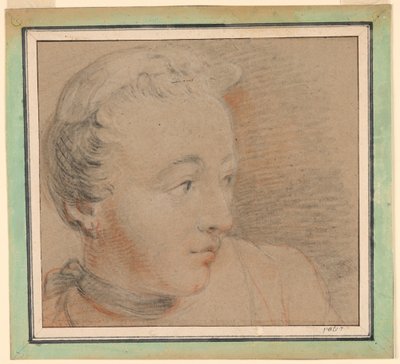 Portret van een vrouw door Jean Baptiste Joseph Pater