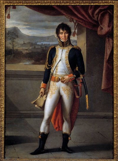 Portret van Joachim Murat (1767-1815), maarschalk van Frankrijk door Jean Baptiste Joseph Wicar