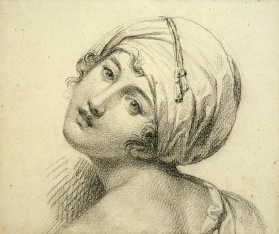Portret van Emma (ca. 1765-1815) Lady Hamilton door Jean Baptiste Joseph Wicar