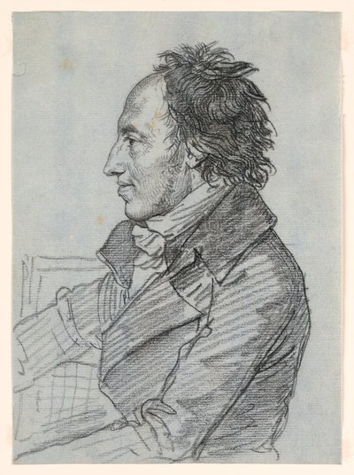 Portret van een man door Jean Baptiste Joseph Wicar