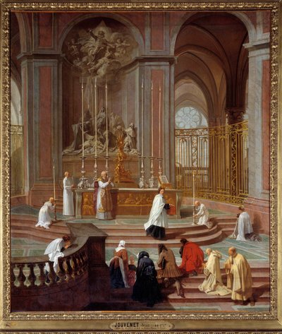 De Mis van de Canon van La Porte of het Hoofdaltaar van de Notre-Dame de Paris door Jean Baptiste Jouvenet