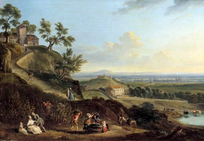 Landschap door Jean Baptiste Lallemand
