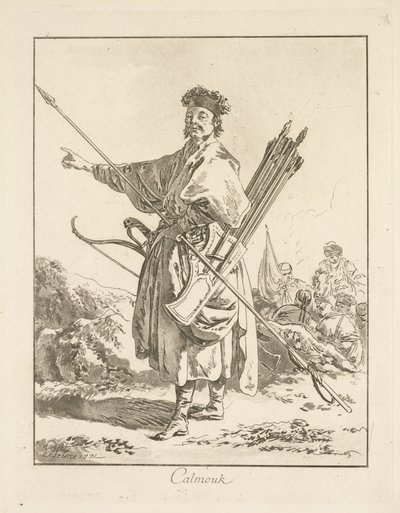 Calmouk door Jean Baptiste Le Prince