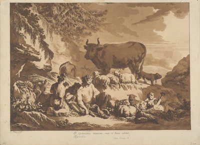 O Hoe Extreem Gelukkig Kunnen Boeren Zijn, als ze hun zegeningen zouden tellen door Jean Baptiste Le Prince
