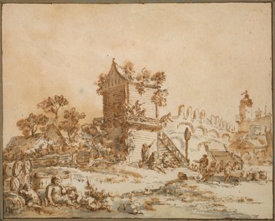 De Moskouse taverne, ca. 1773 door Jean Baptiste Le Prince