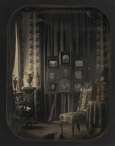 [De Salon van Baron Gros], 1850-57 door Jean Baptiste Louis Gros