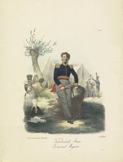 Generaal-majoor, 1820-1825 door Jean Baptiste Madou