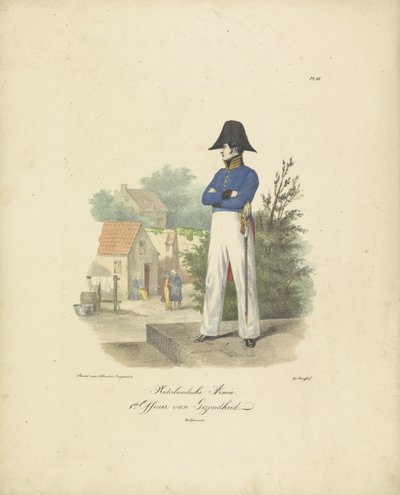 Officier van Gezondheid, 1820-1825 door Jean Baptiste Madou