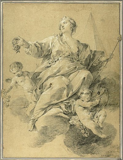 Allegorie van de Overwinning door Jean Baptiste Marie Pierre