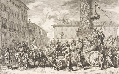 De Chinese Maskerade La Mascarade chinoise, 1735 door Jean Baptiste Marie Pierre