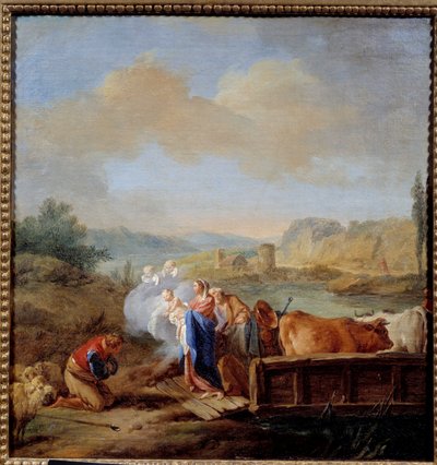 De vlucht naar Egypte door Jean Baptiste Marie Pierre