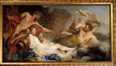 Ulysses op het eiland van de Phaeaken door Jean Baptiste Marie Pierre