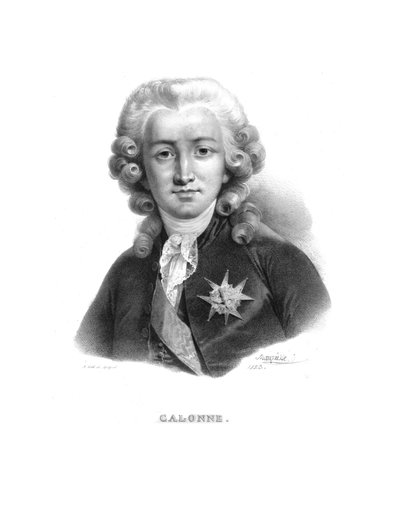 Charles Alexandre de Calonne, c1820s door Jean Baptiste Mauzaisse