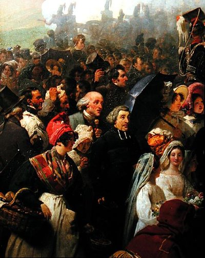 Koning Louis-Philippe (1773-1850) bezoekt het oude slagveld van Valmy, 8 juni 1831 (detail) door Jean Baptiste Mauzaisse