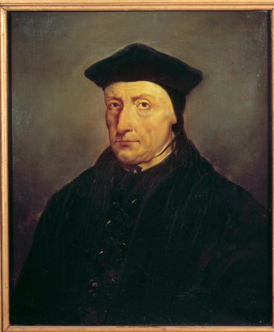 Portret van Guillaume Budé (Budaeus) (1467-1540), Franse humanist door Jean Baptiste Mauzaisse
