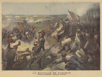 De slag bij Fleurus door Jean Baptiste Mauzaisse