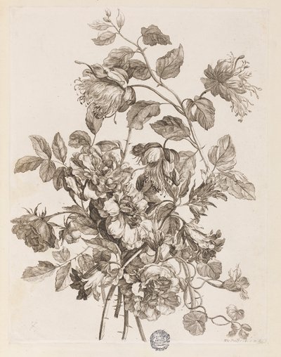 Plaat uit "Le Livre de toutes sortes de fleurs d