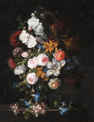 Stilleven met bloemen door Jean Baptiste Monnoyer