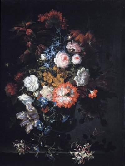 Stilleven met bloemen door Jean Baptiste Monnoyer