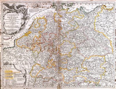 Kaart van Duitsland (1703) door Jean Baptiste Nolin