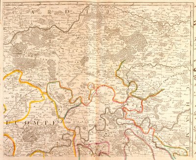 Kaart van het noordoosten van Ile de France door Jean Baptiste Nolin