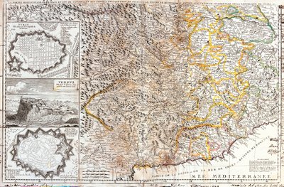 Kaart van de zuidelijke gebieden van de hertog van Savoye, in Italië (Gravure) door Jean Baptiste Nolin