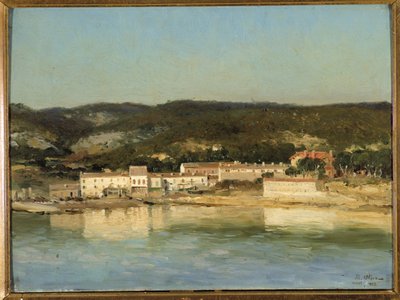 Uitzicht op de stad Carry le Rouet in de Bouches du Rhone door Jean Baptiste Olive