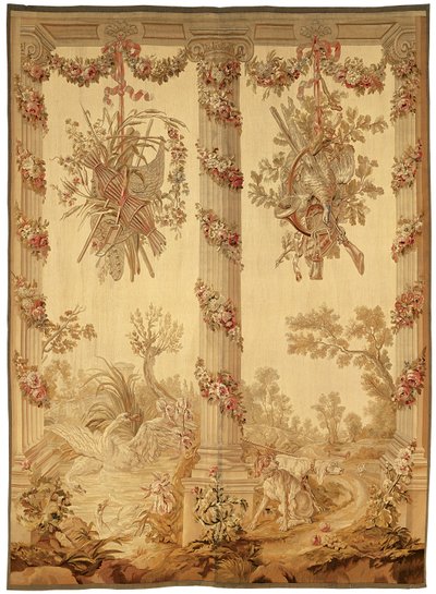 Een Paneel uit een Portieken Serie door Jean Baptiste Oudry