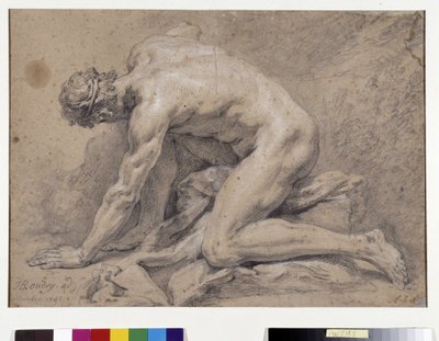 Man studie door Jean Baptiste Oudry