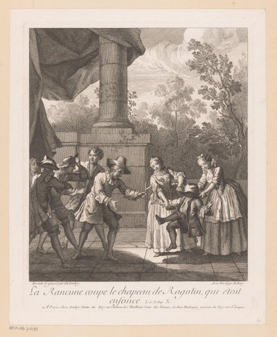 Wrok knipt de hoed van Ragotin door Jean Baptiste Oudry