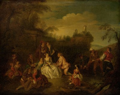 Het Geschenk van de Vissers door Jean Baptiste Pater