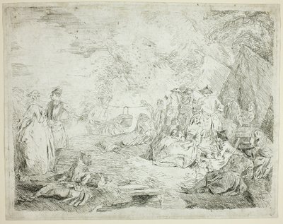 Troepen rusten uit door Jean Baptiste Pater