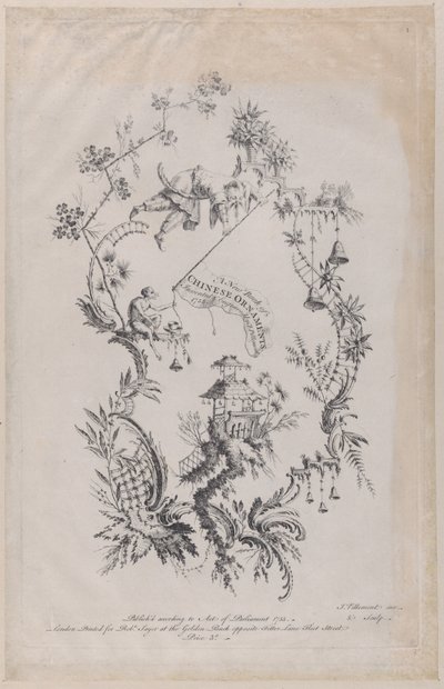Een Nieuw Boek van Chinese Ornamenten. Uitgevonden & Gegraveerd door J. Pillement, 1755 door Jean Baptiste Pillement