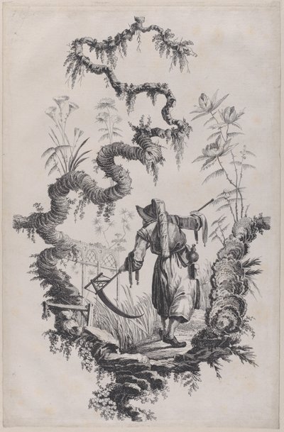 Chinoiserie ornament print door Jean Baptiste Pillement